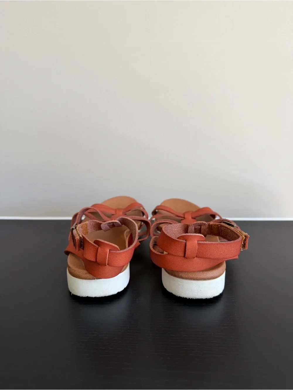 Touch Of Nina Big Girls 5 Fisherman Sandals Cognac Brown Adjustable Strap